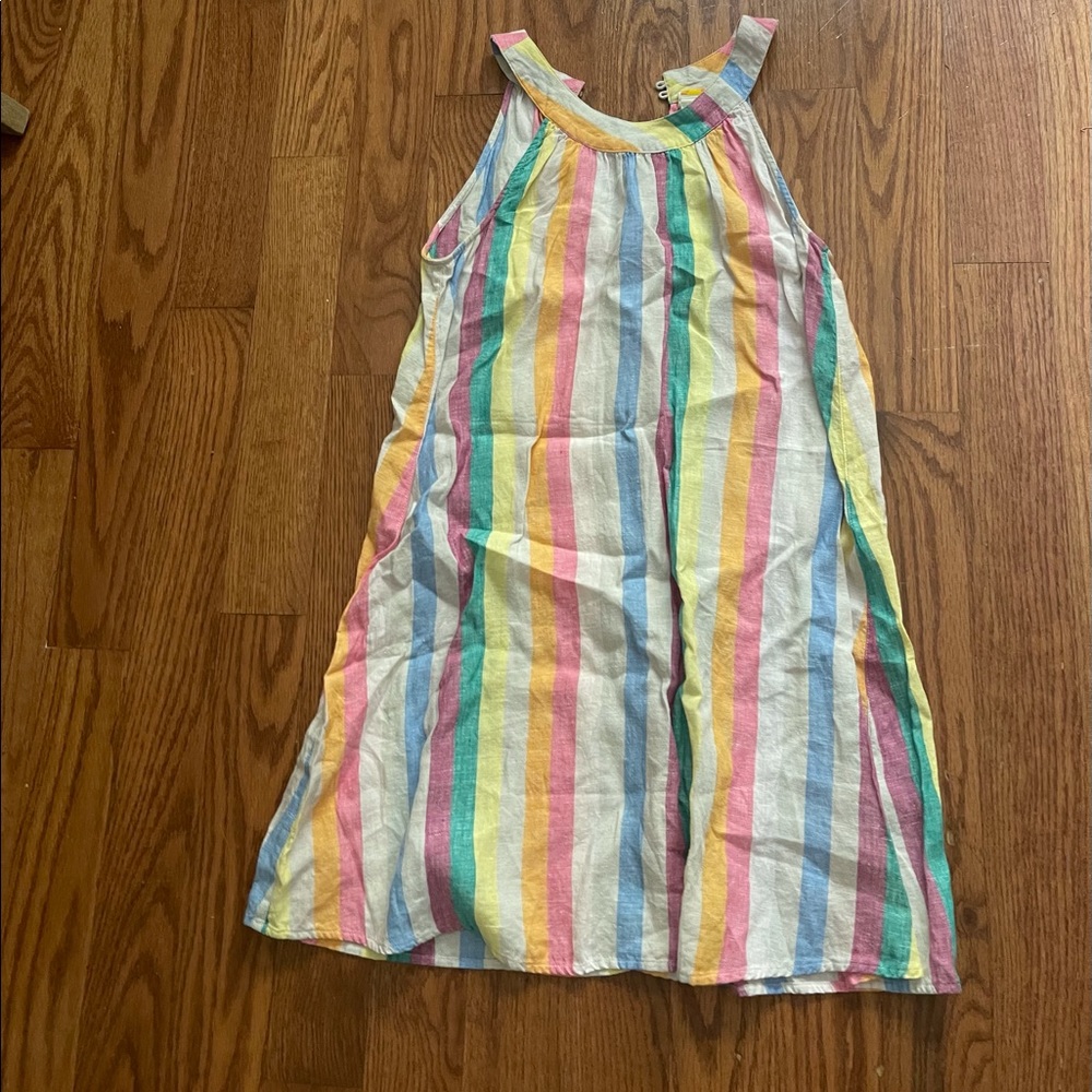 Rainbow striped dress